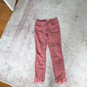 Free people pink jeans